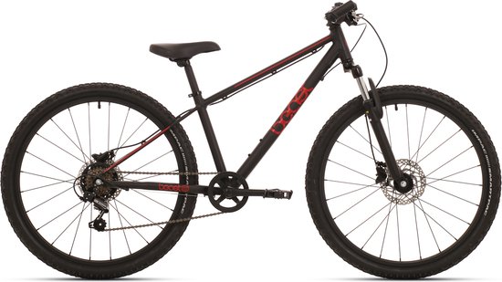 Kinderfiets Bikefun Beast 24 inch met Shimano 6 versnellingen en Disc-brakes - Zwart/Rood