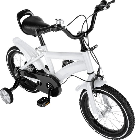 KinderFiets - Fiets Met Zijwieltjes - Voor 2-11 Jaar - Jongen/Meisjes - 14 Inch - Duurzaam - Nieuw Model van Merkloos