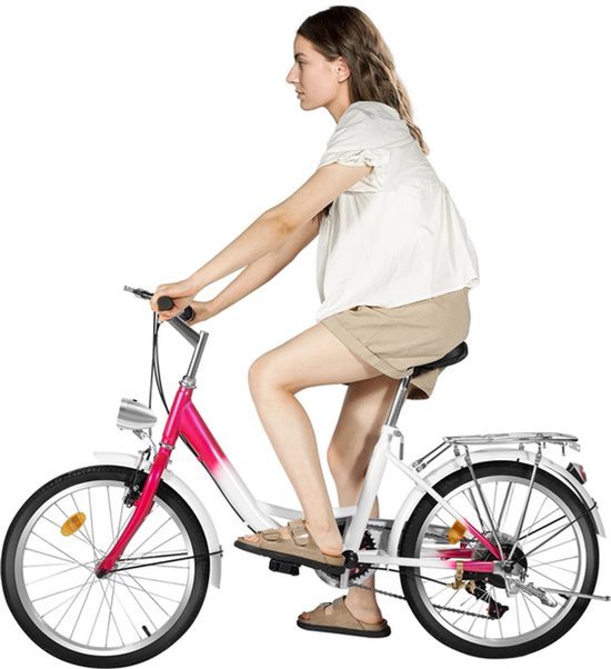 Kinderfiets – Jongensfiets – Meisjesfiets – Fiets Voor Kinderen – 20-Inch – 6 Versnellingen – Verstelbaar Stuur En Zadel