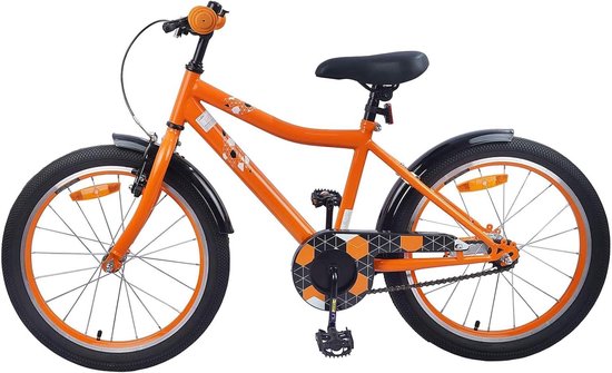 Kinderfiets - Jongensfiets Meisjesfiets - Vrije Tijd Uitstapjes - Verstelbaar Stuur Zadel - 20 inch - Oranje