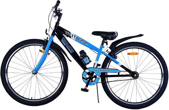 Kinderfiets - Jongensfiets - Veilig Fietsen - Twee Handremmen - 26 Inch - Blauw