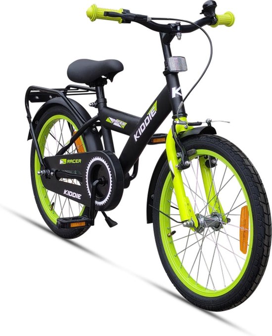 Kinderfiets Kiddie Boy 18'' Black/Green
