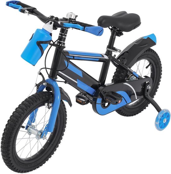 Kinderfiets - Loopfiets Fiets - Leren Fietsen - Met Flessenhouder - 14 Inch - Blauw