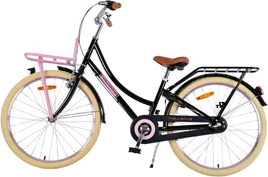 Kinderfiets - Meisjesfiets - Buiten spelen - 3 versnellingen - 24 inch - Zwart