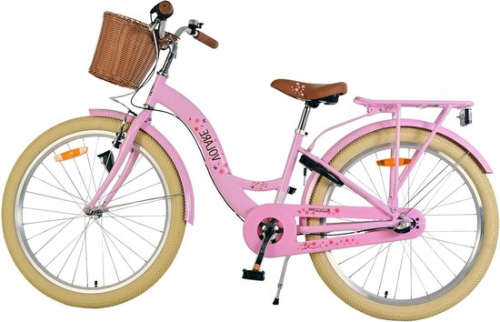 Kinderfiets - Meisjesfiets - Veilig Fietsen - 3 Versnellingen - 24 inch - Roze
