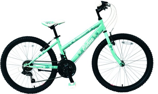 Kinderfiets met 6 versnellingen - 20 inch - Dames/meisje - framemaat 28cm - Turqoise van Kinder