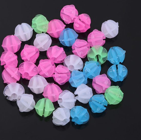 Kinderfiets spaakkralen - 36 ronde glow in the dark kralen - Gekleurde fietswiel kralen - Kralen voor spaken van Kinder