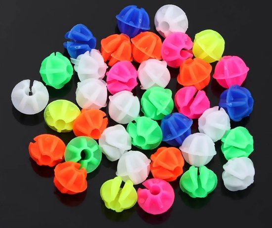 Kinderfiets spaakkralen - 36 ronde kralen - Gekleurde fietswiel kralen - Kralen voor spaken van Merkloos