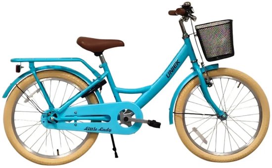 Kinderfiets Uniek Girly 20'' 1N Licht Blauw