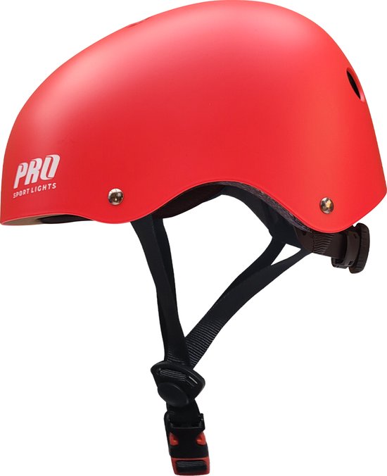 Kinderfietshelm Skate - Fietshelm Kinderen Rood - 48/54cm - Kinderhelm van Kinder