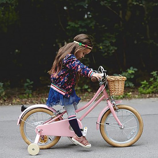 Kinderfietsstuurmand, fietsmand, ophangmand, geschikt voor jongens en meisjes, kinderfietsaccessoires, milieuvriendelijke handgemaakte rotan mand van Kinder