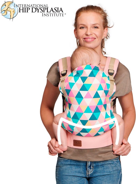 Kinderkraft Nino Draagzak - Buikdrager Roze van Kinderkraft