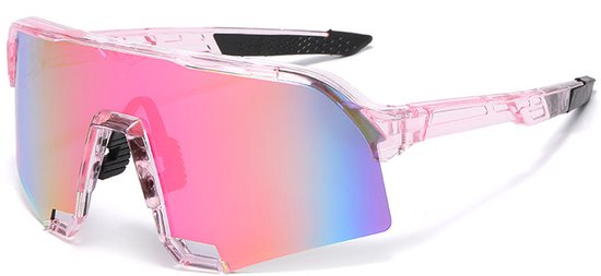 Kleurrijke zonnebril – zonnebril dames - Sportbril voor buiten – Fietsbril – S3-beschermglazen – Winddicht - UV-bestendig – Lichtgewicht & comfortabel