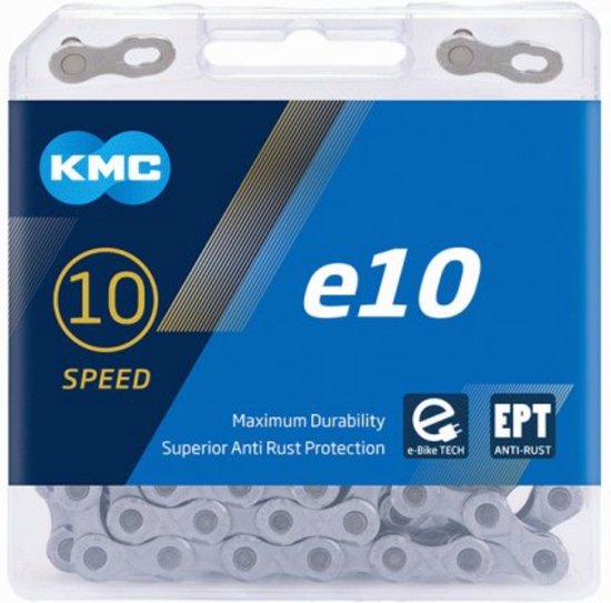 KMC 10-speed e-bike ketting - antiroest - versterkte pen - 136 schakels - maximale duurzaamheid van KMC