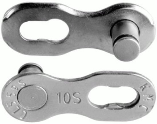 KMC 10-speed kettingschakel - anti-roest - zilver - set van 2 - EPT bescherming van KMC