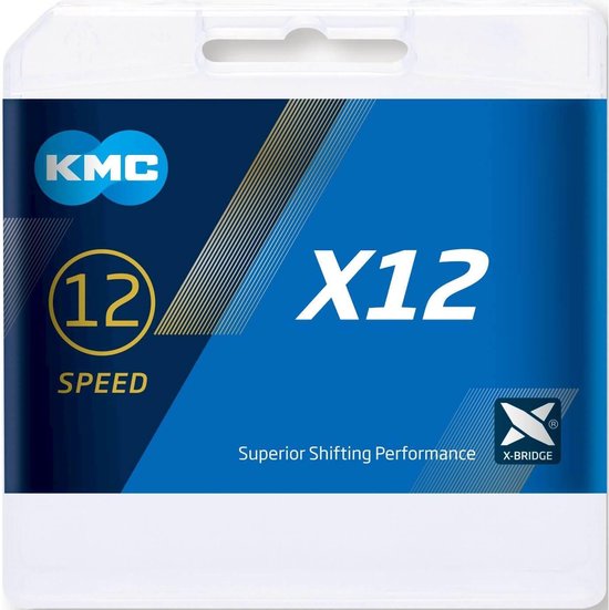 KMC X12 Fietsketting - Black Tech (126 links) van KMC