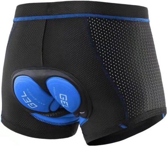Knaak Fietsonderbroek - Maat L - Mesh Mountainbike Onderbroek met Zeem - 5D Gel Pad - Zwart