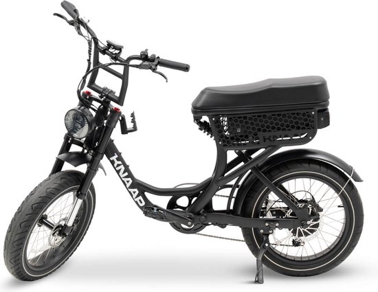 KNAAP - LON BLACK - Elektrische fatbike - Rijklaar - 2 jaar garantie - Lid van RAI vereniging van Knaap