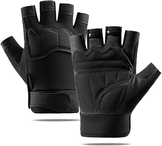 Koelende fiets handschoenen - Fiets handschoenen - Mountainbike handschoenen - Fiets handschoenen voor heren en dames - Ademende sport handschoenen - Geschikt voor fietsen - Kracht training - Schokbestendig - Anti-slip - Ademend (XL) van Merkloos