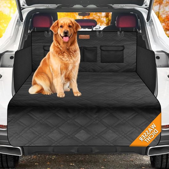Kofferbakbescherming voor Honden - Waterdichte Kofferbakhoes Met Hondendeken - Zijbescherming en Laaddrempelbescherming - Antislip Zwart van KoffeR