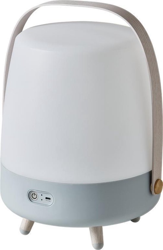 Kooduu Lite-Up PLAY Sky Blue - Draadloze Bluetooth Speaker en Deense Design LED- Lamp in één - tot ruim 10 uur wireless muziek streamen van Merkloos