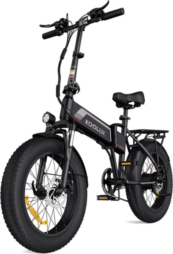 KOOLUX Elektrische Fiets BK10S - 20*4.0 Inch Fat Tire City Commuter EBike met Afneembare 48V 13Ah Lithium Batterij - Opvouwbaar E-Bike met 250W Motor - 7 Versnellingen - IP54 Waterdicht van KOOLUX