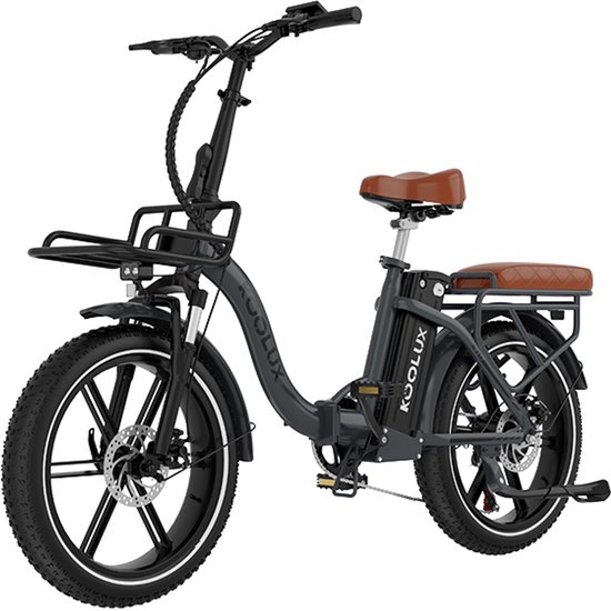 KOOLUX | X16 Elektrische Vouwfiets | E-Bike | 20 x 3.0 Inch Dikke Banden | 48V 15.6Ah Lithium Accu | 250 W Motor | Maximaal 25/u | Maximaal bereik 90km | 7-speed versnelling | LCD Scherm | Aluminium Frame | Grijs | Gratis Rijklaar Bezorgd van Merkloos