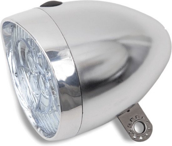 koplamp Retro batterij led 11 Lux chroom