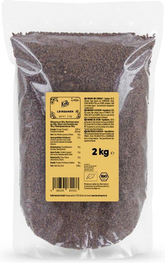 KoRo | Bio lijnzaad 2 kg van Merkloos