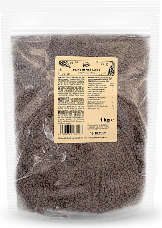KoRo | Soja protein-cacao-crispies 77% 1 kg