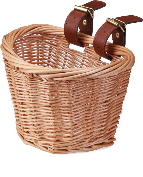Køvapää Fietsmand - Fietsmand Kinderfiets - Fietsmand Loopfiets - Rieten look - Meisjes - Jongens
