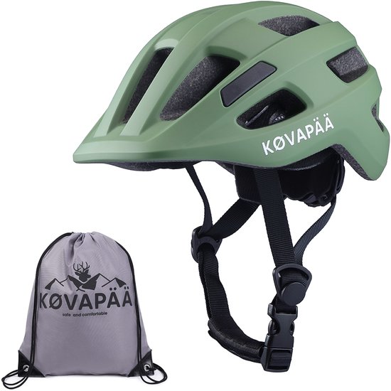 Køvapää® Lappi - Fietshelm Baby - Vanaf 9 Maanden - Maat 44-48 cm - XXS- Helm Baby - Groen van Køvapää