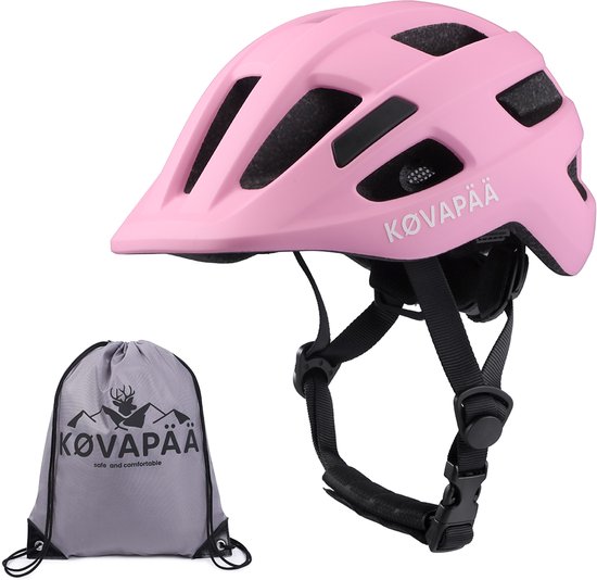 Køvapää® Lappi - Fietshelm Baby - Vanaf 9 Maanden - Maat 44-48 cm - XXS- Helm Baby - Roze van Køvapää