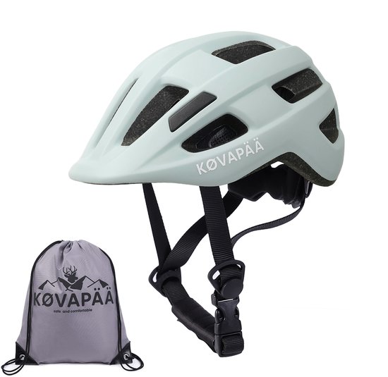 Køvapää® Lappi Fietshelm Kinderen - ijsgrijs - Maat 46-53 cm - 1 t/m 5 Jaar - XS/S - Fietshelm Jongens- Fietshelm Meisjes - Fietshelm Kind van Merkloos