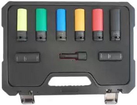 Krachtdoppen set TBV wielbouten-17,19,21mm-Tesla 7/8-Kia-Hyundai-Mercedes-Ford van Matrix
