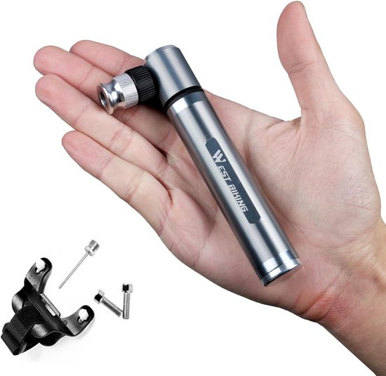 Krachtige Mini Fietspomp 160 PSI - Universeel voor Racefiets, MTB en BMX met Balnaald