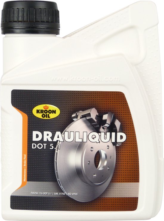 Kroon-Oil Remvloeistof Drauliquid DOT 5.1 500ml van kroon-oil
