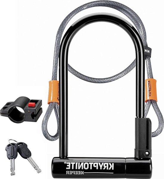 Kryptonite 12 STD Flex Cadado Keeper 12std-Cable 4 Black Unisex Security Lock van Kryptonite