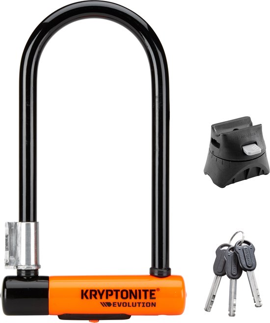 Kryptonite Evolution Beugelslot - ART-3 Slot - Stalen Beugelslot Elektrische Fiets en Scooter - 22,9x10,2 cm - Zwart van Kryptonite