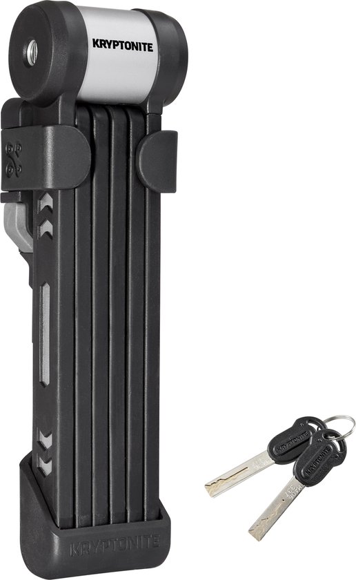 Kryptonite Kryptolok 610 S Vouwslot met Houder - Vouwslot Fiets - 100 cm lang - Zwart van Kryptonite