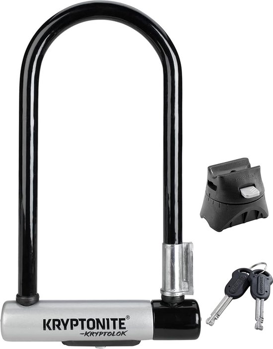 Kryptonite Standard Beugelslot Fiets - ART-2 Slot - Stalen Beugelslot Elektrische Fiets - 22,9x10,2 cm - Zwart van Kryptonite