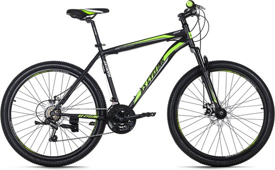 Ks Cycling Fiets Mountainbike hardtail 26 inch Catappa zwart-groen - van Merkloos