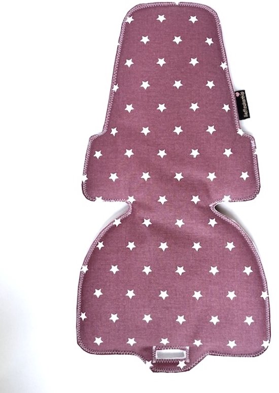 Kussen inlay vintage pink stars voor de bobike mini fietsstoel - vintage pink - waterafstotend - bobike mini - fietsaccessoires van Dooky