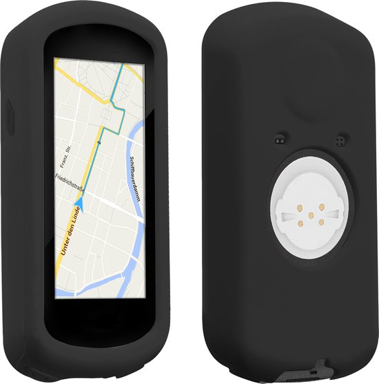 kwmobile fietscomputer gps hoes geschikt voor Garmin Edge 1030 / 1030 Plus hoesje - Beschermhoes voor fietsnavigatie - Siliconen cover van kwmobile