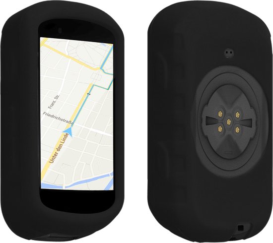 kwmobile fietscomputer gps hoes geschikt voor Garmin Edge 530 hoesje - Beschermhoes voor fietsnavigatie - Siliconen cover van kwmobile