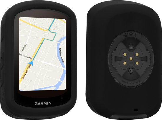 kwmobile fietscomputer gps hoes geschikt voor Garmin Edge 840 / Edge 540 hoesje - Beschermhoes voor fietsnavigatie - Siliconen cover van kwmobile