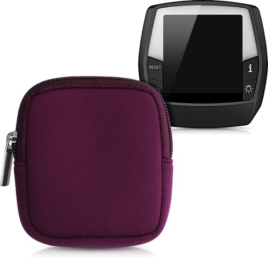 kwmobile hoesje voor e-bike display - Waterdichte display cover elektrische fiets - Van neopreen in braam van kwmobile