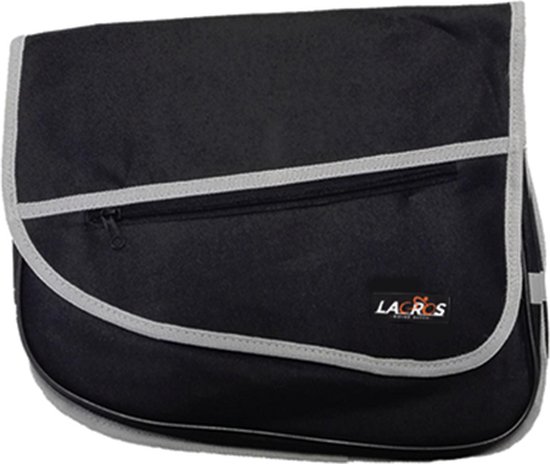 Lacros dubbele achtertas - fietstas - elektrische vouwfiets - 18 liter - zwart