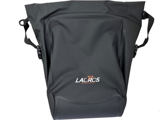 Lacros - Fietstas - enkel fietstas 20 liter - Waterproof - gemakkelijk vastzetten en losmaken van Lacros