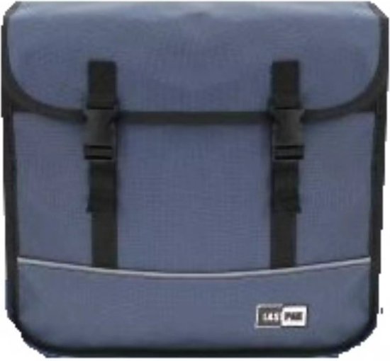 Lastpak Dubbele fietstas - waterafstotend canvas - 35 liter - blauw van Lastpak